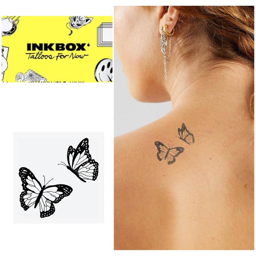 Butterfly Temporary Tattoo 2 pc